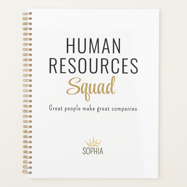 Human Resources Squad – Personalisierter Planer (Vorderseite)