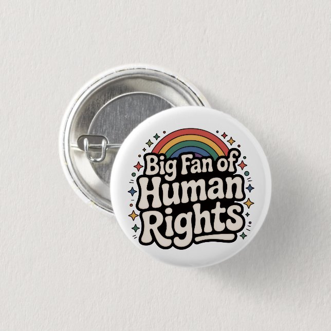 HUMAN RIGHTS BUTTON (Vorne & Hinten)