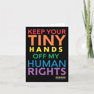 Human Rights Design Resist Anti-Trump Lgbt Gay Pri Karte