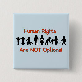 Human Rights Equality Disability Protest Button
