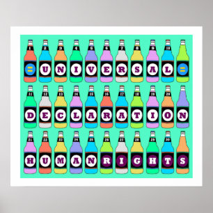HUMAN RIGHTS POSTER - 30 FLAVORS OF UDHR