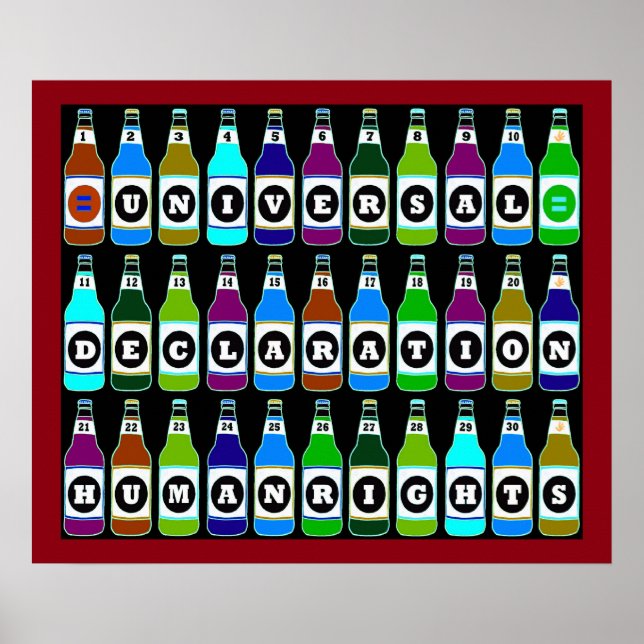 HUMAN RIGHTS POSTER - 30 FLAVORS OF UDHR (Vorne)