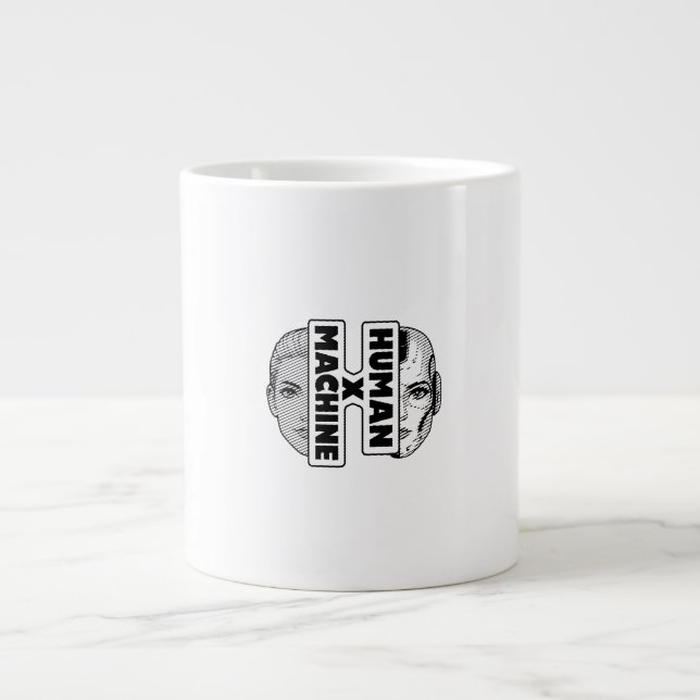 HUMAN x MACHINE Jumbo-Tasse (Vorderseite)