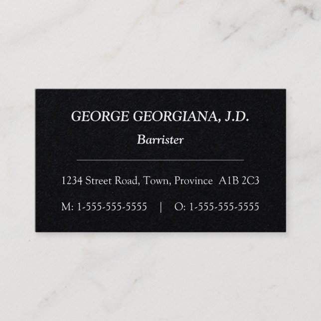 Humane Law Beruflich Business Card Visitenkarte (Vorderseite)