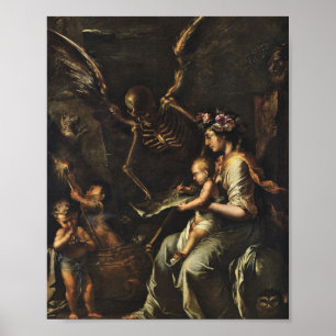 Humanes Wohlbefinden - Salvator Rosa 1656 Poster