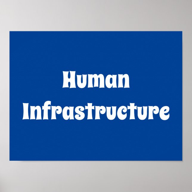 Humaninfrastruktur Poster (Vorne)