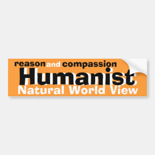 Humanist (Grund und compssion) Autoaufkleber