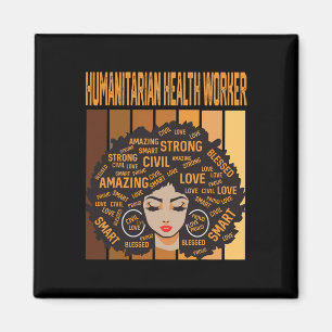 Humanitärer Gesundheitsarbeiter Black History Mont Magnet