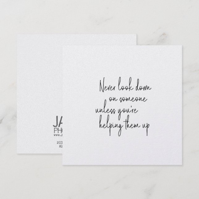 HUMANITY 5,25 x 5,25 Karte (Vorne/Hinten)