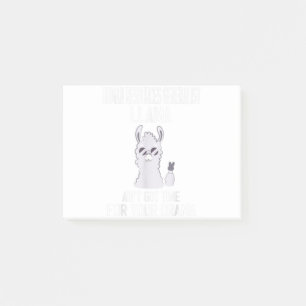 Humanressourcen Generalist Llama Got keine Zeit Yo Post-it Klebezettel