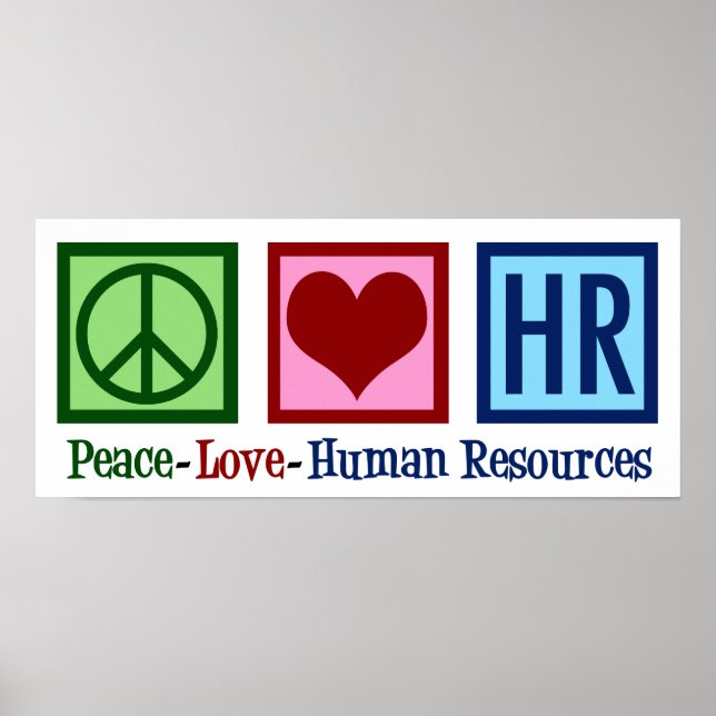 Humanressourcen - Liebe für Frieden Poster (Vorne)