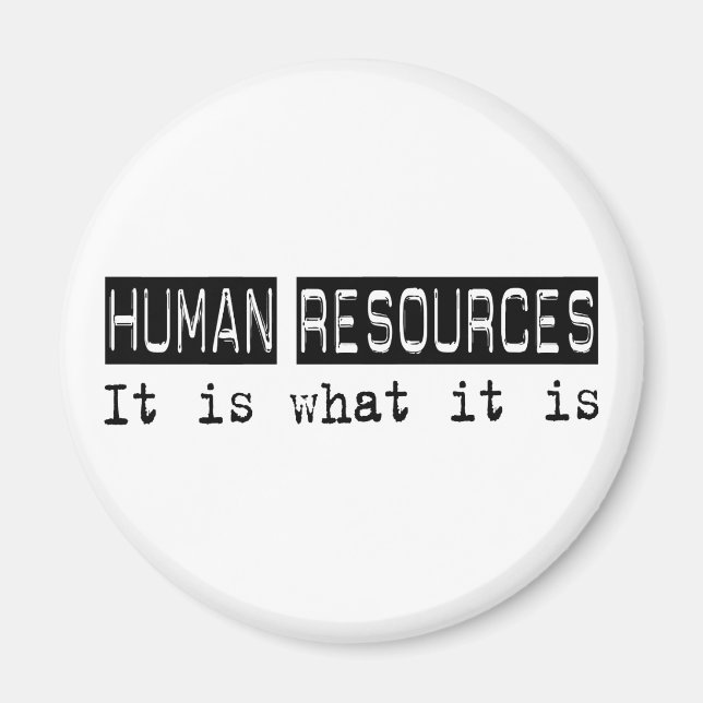 Humanressourcen Magnet (Vorne)