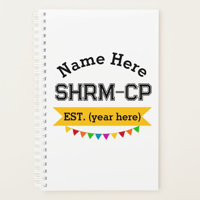 Humanressourcen SHRM-CP Personalisiertes Geschenk Planer (Vorderseite)