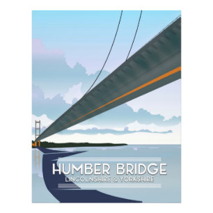 Humber-Brücke, Lincolnshire & Yorkshire Fotodruck