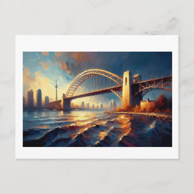 Humber River Arch Bridge Toronto, Postkarte (Vorderseite)
