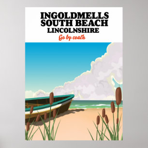 Humberston Fitties Beach Lincolnshire Poster