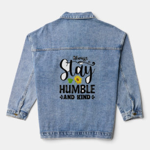 Humble Asf-Minimalistische Anweisung für ein gedec Jeansjacke