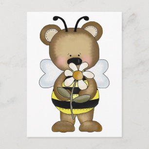 Humble Bee Baby Bear Postkarte