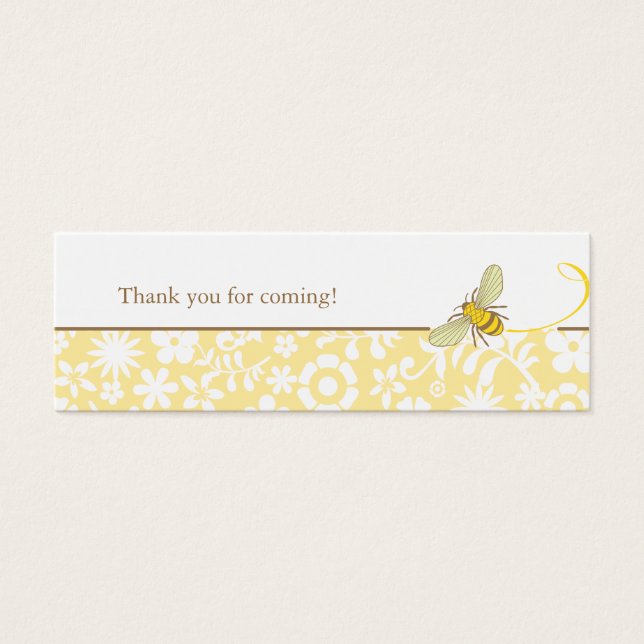 Humble Bee Favor Tag (Vorderseite)