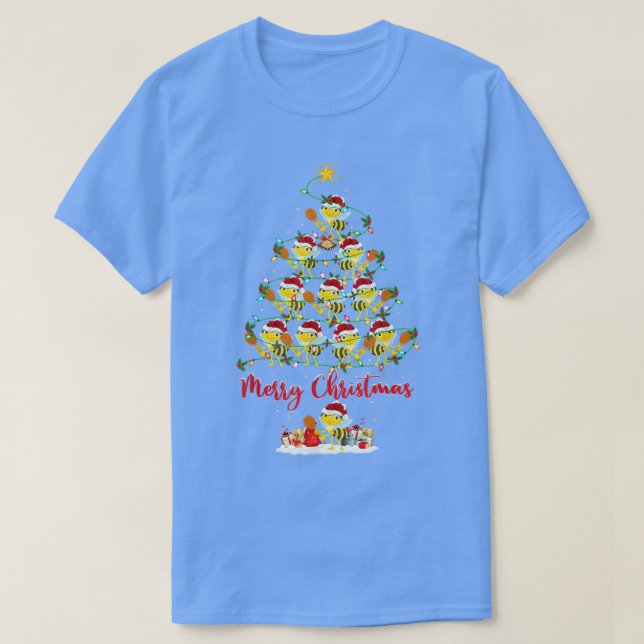 Humble Bee Lover Matching Santa Bumble Bee Christm T-Shirt (Design vorne)