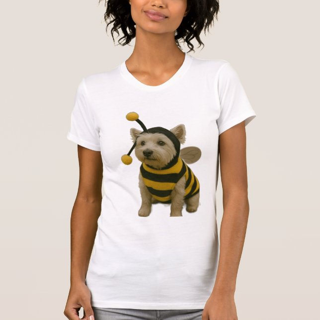 Humble Bee Westie Halloween T-Shirt (Vorderseite)