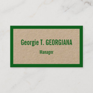 Humble Berufliche Visitenkarte