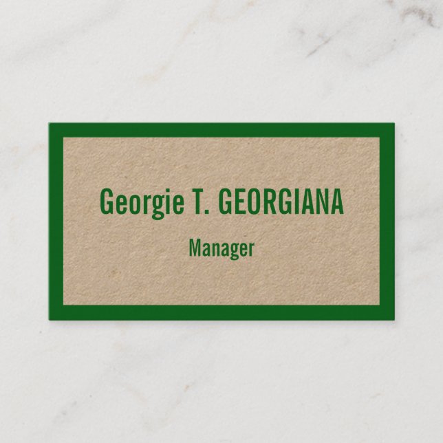 Humble Berufliche Visitenkarte (Vorderseite)