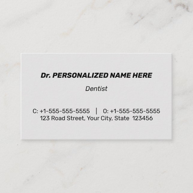 Humble, conservateur et Carte de visite d'entrepri (Devant)