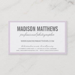 HUMBLE GESCHÄFTSKARTEN VISITENKARTE