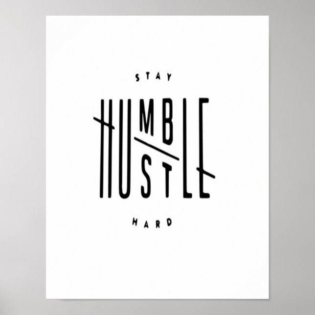 Humble Hustle Poster (Vorne)