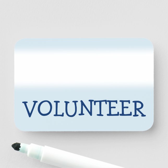Humble Name-Tag "VOLUNTEER" Namensschild (Beispiel)