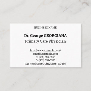 Humble, neutrale und entpackende Visitenkarte