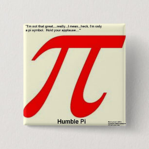 Humble Pi R Square Funny Button