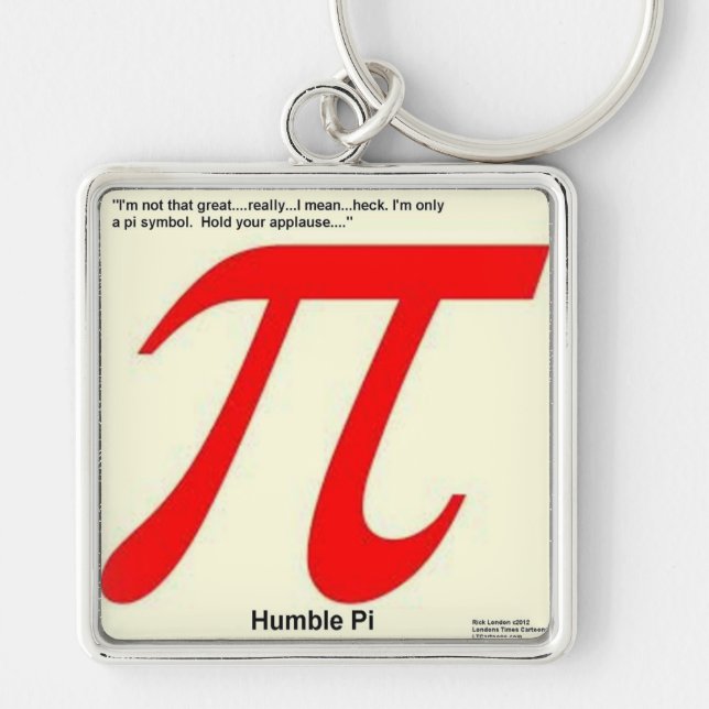 Humble Pi R Square Funny Schlüsselanhänger (Vorne)