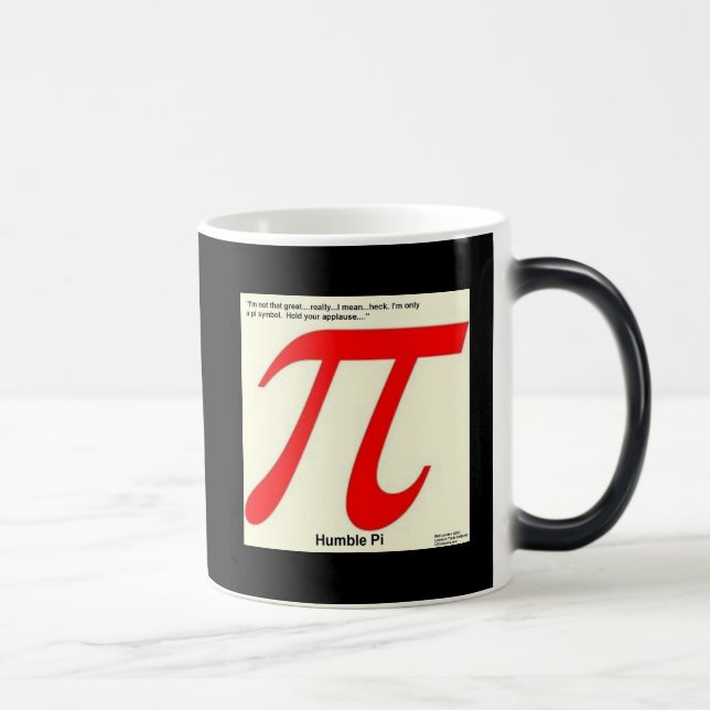 Humble Pi R Square Funny Verwandlungstasse (Rechts)