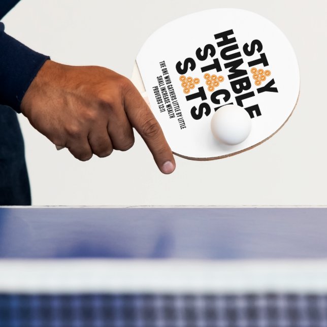 HUMBLE STACK SATS Crypto bleibe Tischtennis Schläger (InSitu)