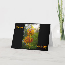 Humboldt Lilies Sunburst Geburtstag Karte