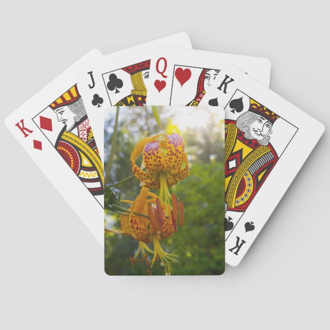 Humboldt Lilies Sunburst Spielkarten (Rückseite)