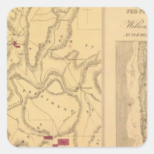 Humboldt Mining & Ref Co Quadratischer Aufkleber