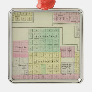 Humboldt, Moran Stadt und Laharp, Kansas Ornament Aus Metall