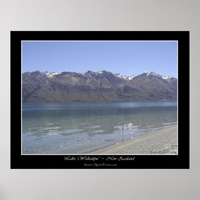 "HUMBOLDT MOUNTAINS, NZ" Foto Poster (Vorne)