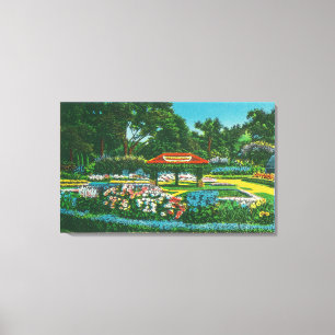 Humboldt-Park-Blumenemblem-Ansicht Leinwanddruck