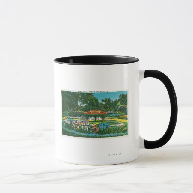 Humboldt Park Floral Emblem View Tasse (Rechts)