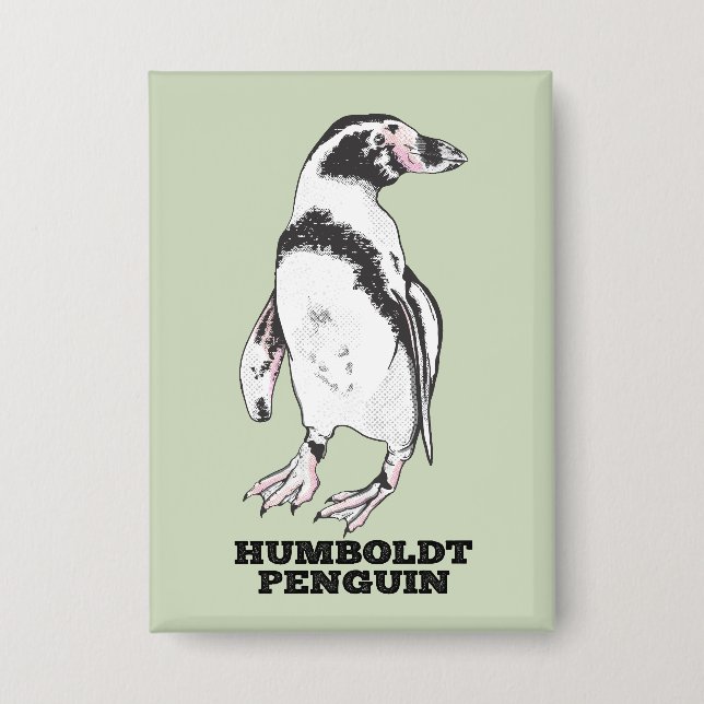 Humboldt-Pinguin Button (Vorderseite)