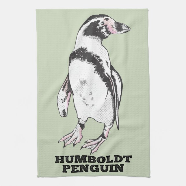 Humboldt-Pinguin Geschirrtuch (Vertikal)