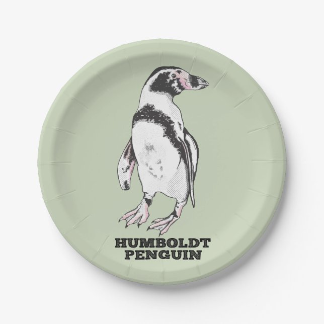Humboldt-Pinguin Pappteller (Vorderseite)