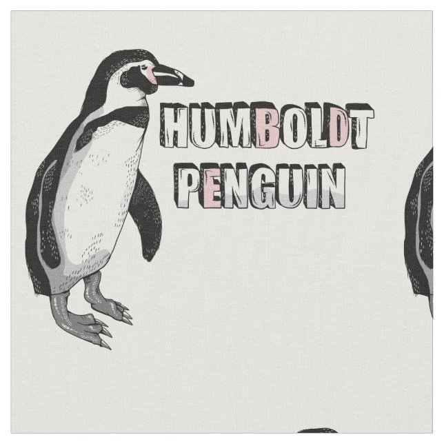 Humboldt-Pinguin Stoff (Nahaufnahme)