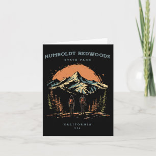 Humboldt Redwoods Staat Park Backpacking Wandern Karte