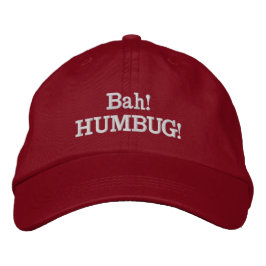 Humbug-Hut (justierbar mit weißer Stickerei) Bestickte Baseballkappe