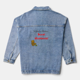 Humbug Sarcastic Christmas Denim Jacket Jeansjacke